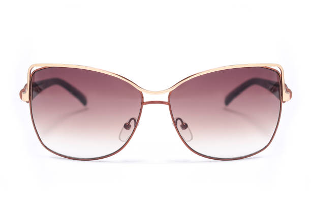 istock women's sunglasses with brown glass isolated on white 668750836