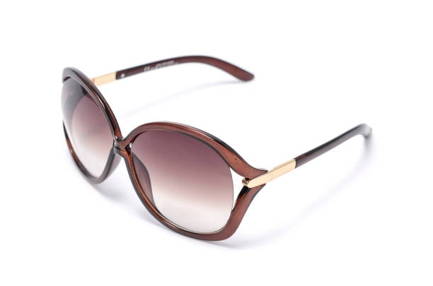 istock women's sunglasses with brown glass isolated on white 668750962