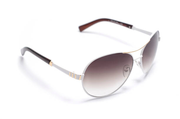 istock Sunglasses in an iron frame isolated on white 668751134
