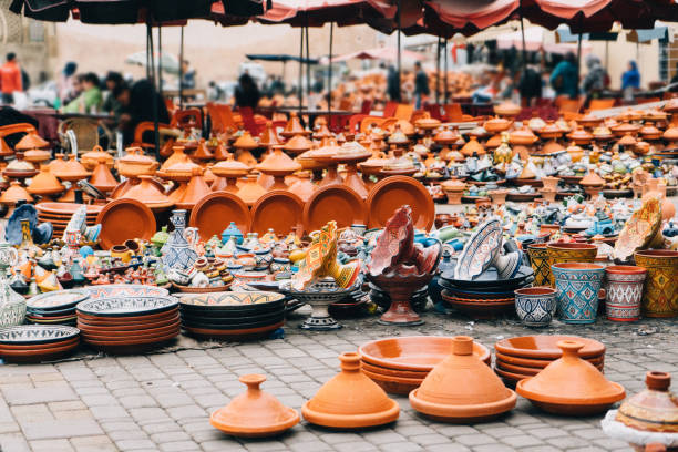 istock Ceramic shop in Meknes, Morocco 668770524