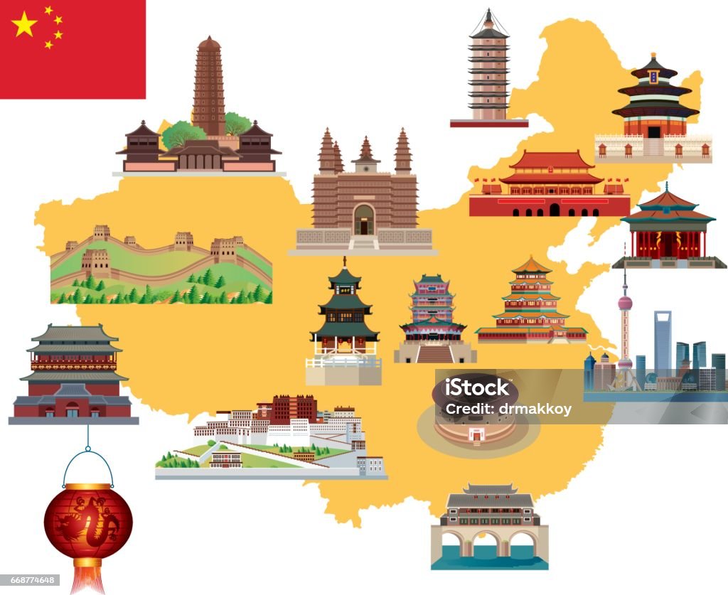 Cartoon Map Of China Stock Illustration - Download Image Now - Great Wall Of China, Chengdu, Illustration - iStock Cartoon Map Of China Stock Illustration - Download Image Now - Great Wall Of China, Chengdu, Illustration - iStock