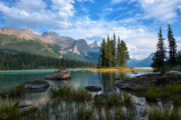 istock Spirit Island - Jasper, Alberta, Canada 668789538