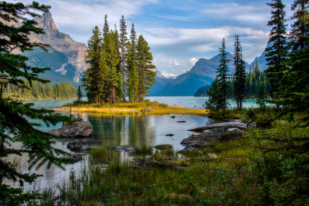 istock Spirit Island - Jasper, Alberta, Canada 668789630