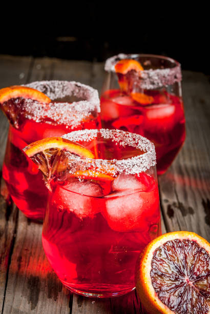 istock Cocktail bloody orange margarita 668792584