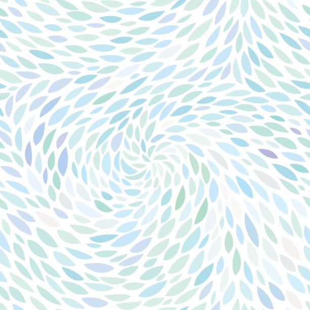 bunte blätter muster - swirl blue textile backgrounds stock-grafiken, -clipart, -cartoons und -symbole