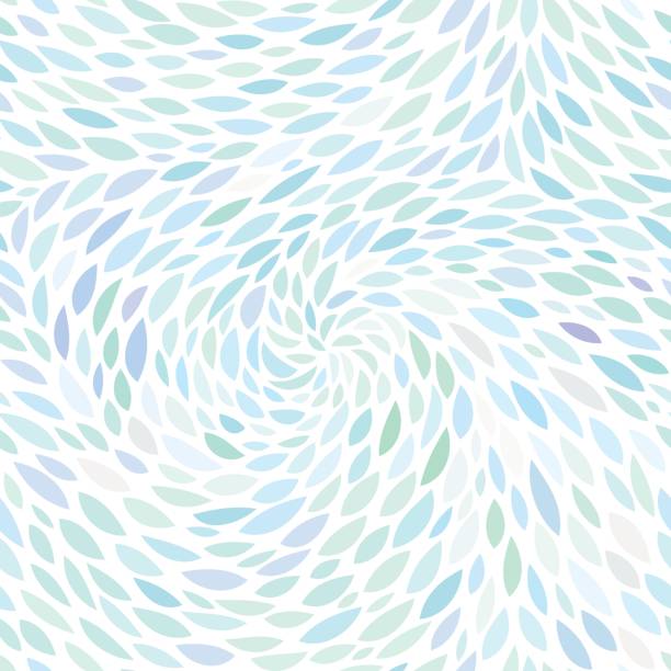 Colorful leaves pattern Abstract seamless pattern. Floral background in blue color tones. Vector illustration with leaves can be used for fashion textile, wrapping paper, wallpaper, fabric prints. foliate pattern stock illustrations
