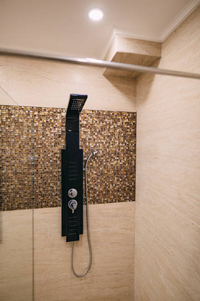 istock Shower head in the bathroom 668808524