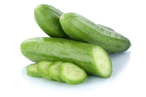 istock Cucumbers cucumber sliced slice vegetable isolated 668811224