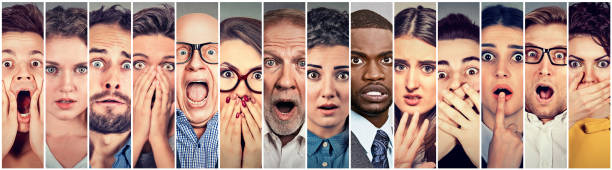istock Multiethnic group of scared people 668840544
