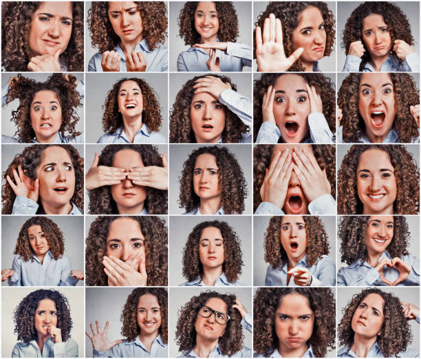 istock Collage of a young woman expressing different emotions 668840560