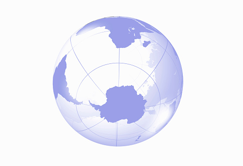 Globe, southern hemisphere