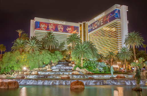 View of the Mirage from the Strip on 2/11/17