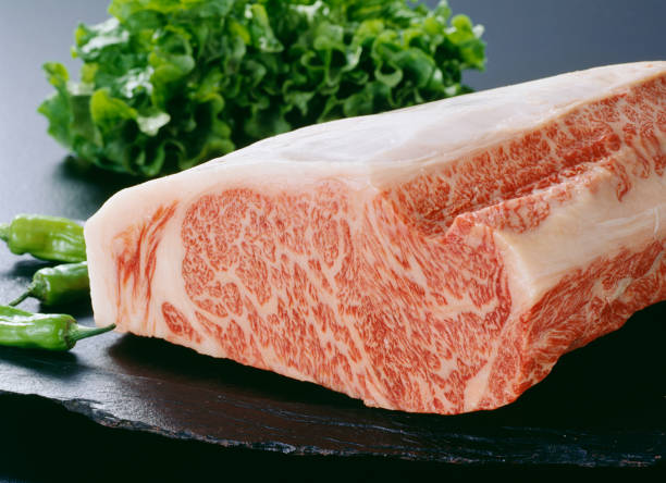 Yonezawa beef Yonezawa beef marbled meat stock pictures, royalty-free photos & images