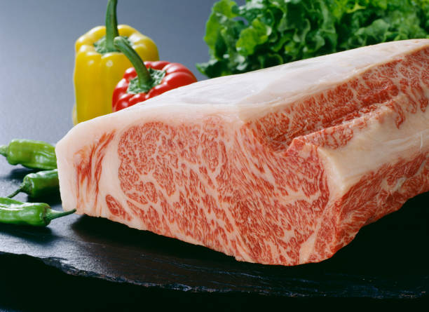 Yonezawa beef Yonezawa beef marbled meat stock pictures, royalty-free photos & images