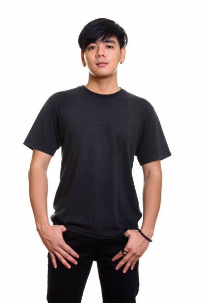 istock Studio shot of Young cool Asian man standing 668884822
