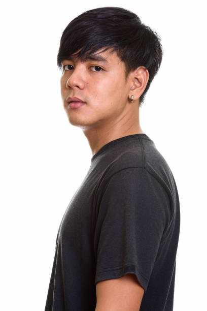 istock Studio shot of cool handsome Asian man looking at camera 668884896