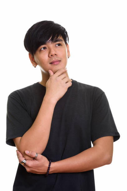 istock Studio shot of cool handsome Asian man thinking 668885026