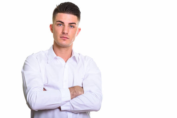 istock Studio shot of young handsome man with arms crossed 668895986