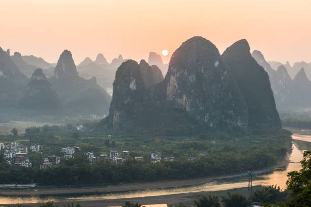 istock sunset in ancient town among mountains 668902970