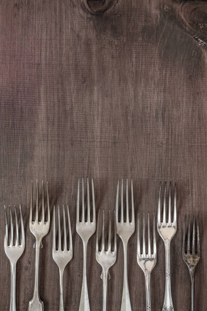 istock Border of old forks 668903002