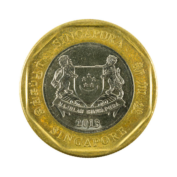 istock 1 singapore dollar coin (2013) reverse isolated on white background 668916402