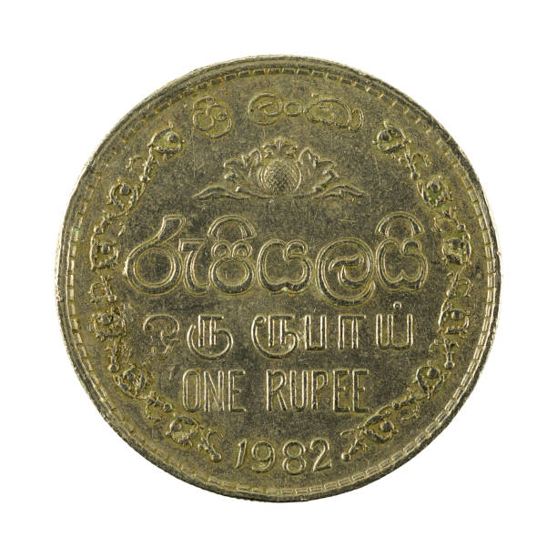 istock 1 sri lankan rupee coin (1982) obverse isolated on white background 668917482