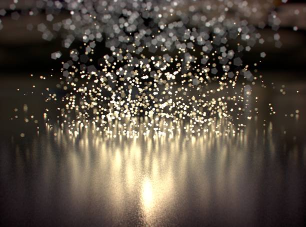 istock Glitter lights background. Gold and black. De-focused, bokeh. 668923490