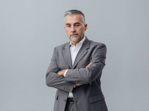 istock Confident businessman portrait 668923758
