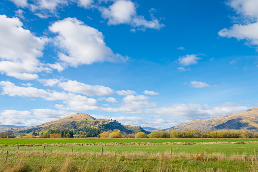 Panoramic view popular and famaus place nature landscape in south island New Zealand