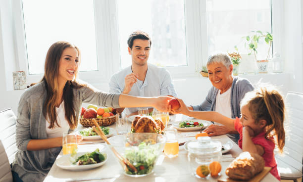 istock Family having lunch 668930216