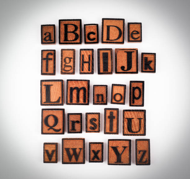 istock Wooden alphabet letters on a white background 668945066