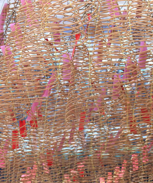 istock Chinese temple circular Joss sticks 668950844