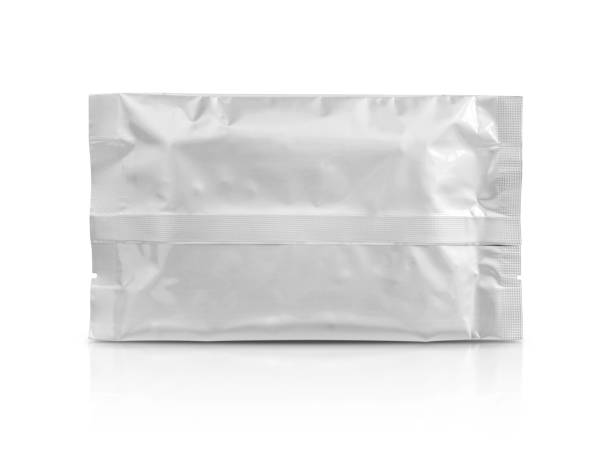 istock blank packaging aluminum foil pouch isolated on white background with clipping path 668959220
