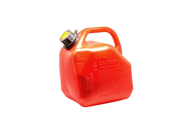 istock gas gallon on white background. 668961750