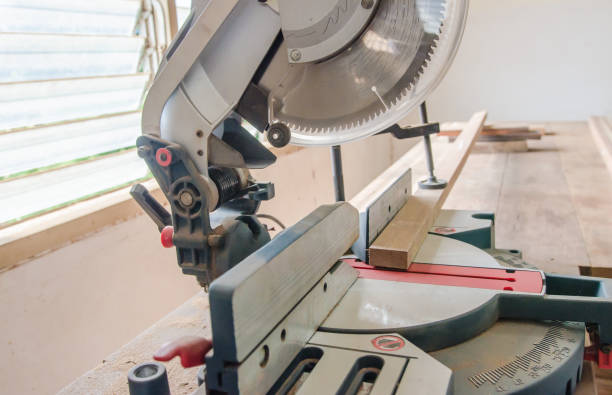 istock The carpenter was working furniture wood in studio 668964594