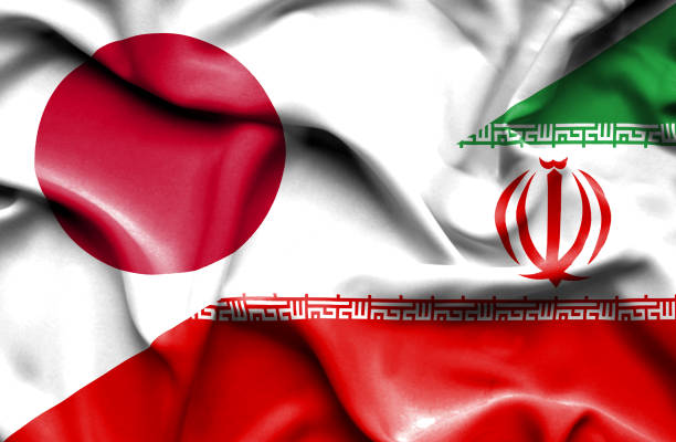 istock Waving flag of Iran and Japan 668968294