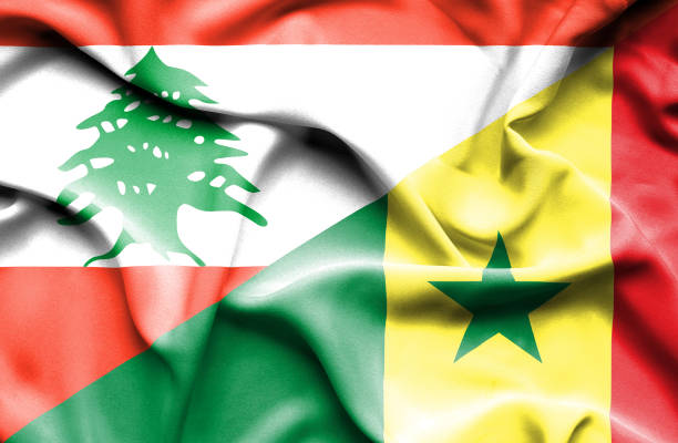 istock Waving flag of Senegal and  Lebanon 668972182