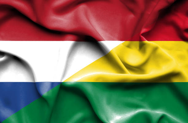 istock Waving flag of Bolivia and Netherlands 668982390