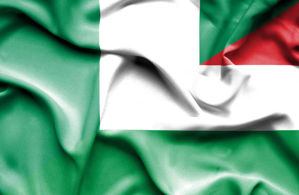 istock Waving flag of Hungary and Nigeria 668983038