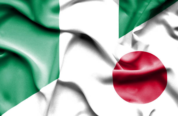 istock Waving flag of Japan and Nigeria 668983060