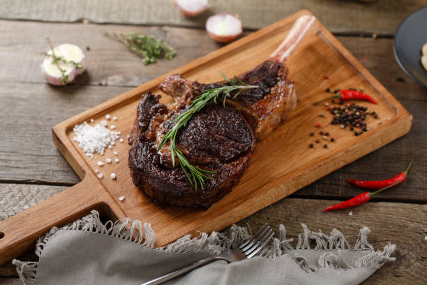 istock Grilled meat on the wood 668992822