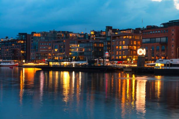 istock Panoramic view of marina in Oslo. 668993934