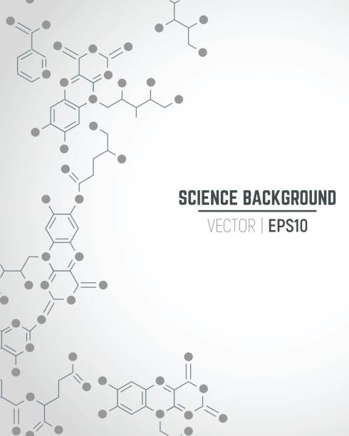 Science background Vector science ant technology concept. Real vitamins formulas connected to seamless pattern. Molecule sign. Lines and dots connected into network. Abstract vertical seamless background with gradient. chemical formula stock illustrations