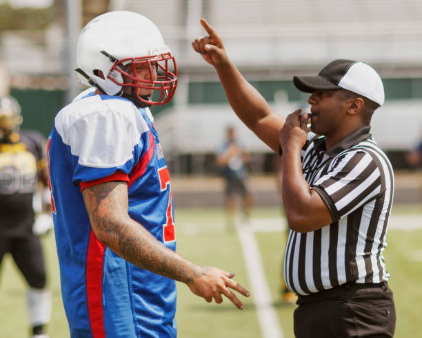 istock Football Planer and Ref 669006282