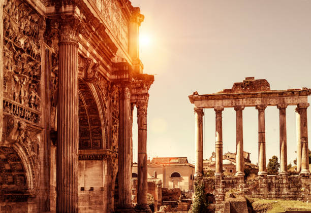 istock Ancient ruins of the Roman Forum, Rome 669012418
