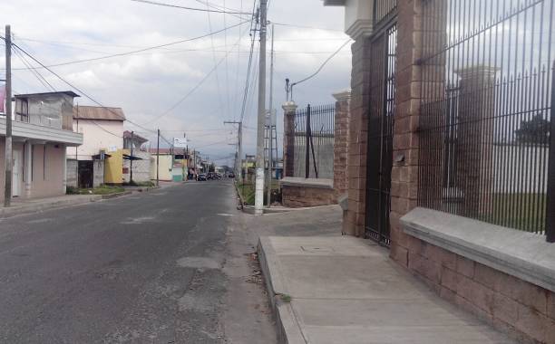 istock Early morning rural street 669022032
