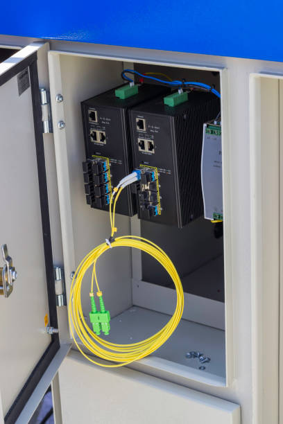 istock Fibre optic street cabinet 669025346