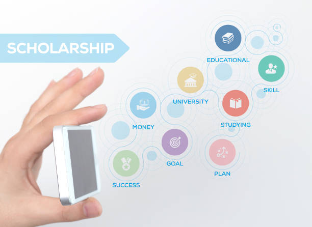 istock Scholarship Concept with Icons 669037584