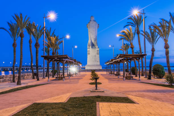 istock Discovery Christopher Columbus Monument in Palos de Frontera, Spain 669037832