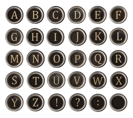 Vintage monograms alphabet